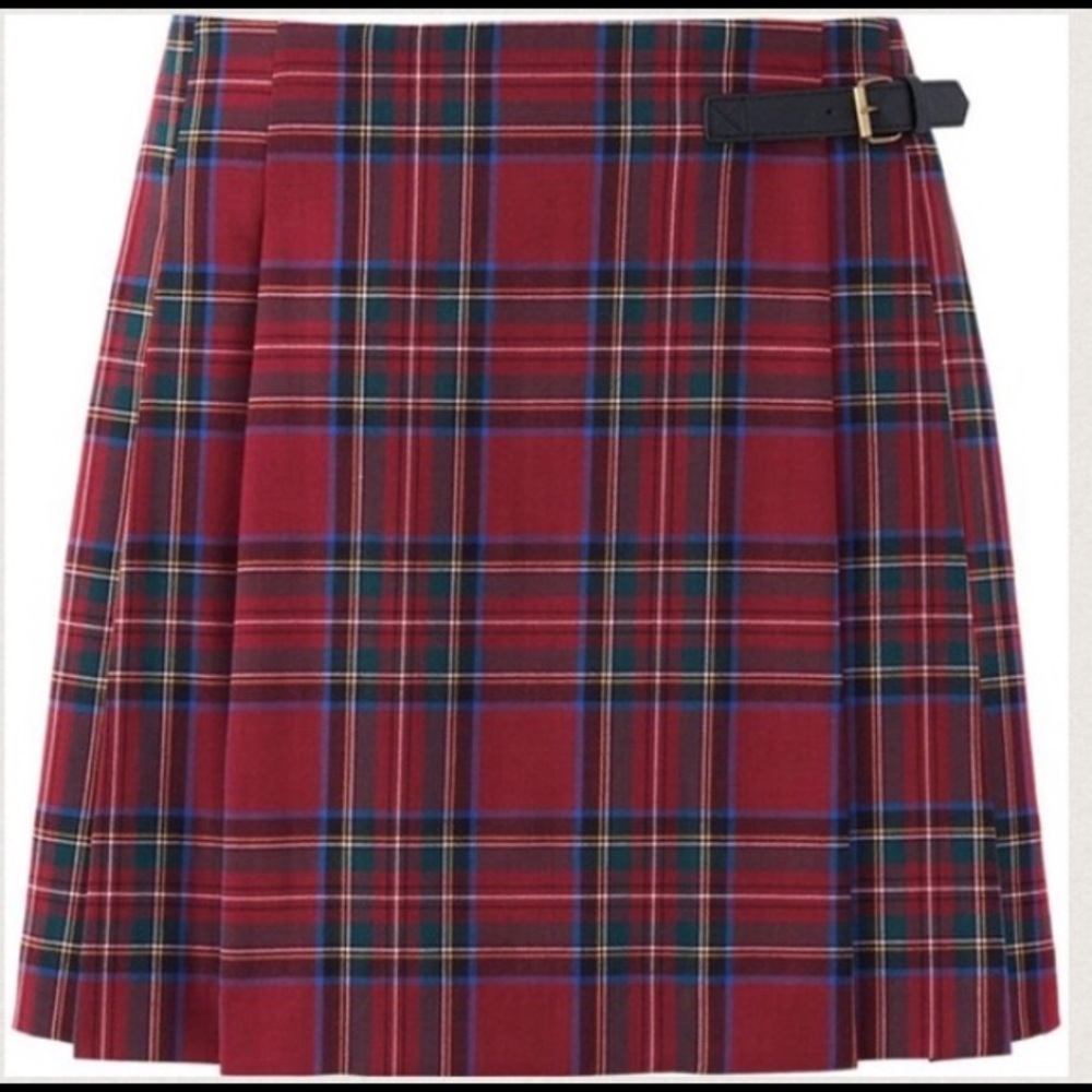 Tartan Wrap Mini Skirt